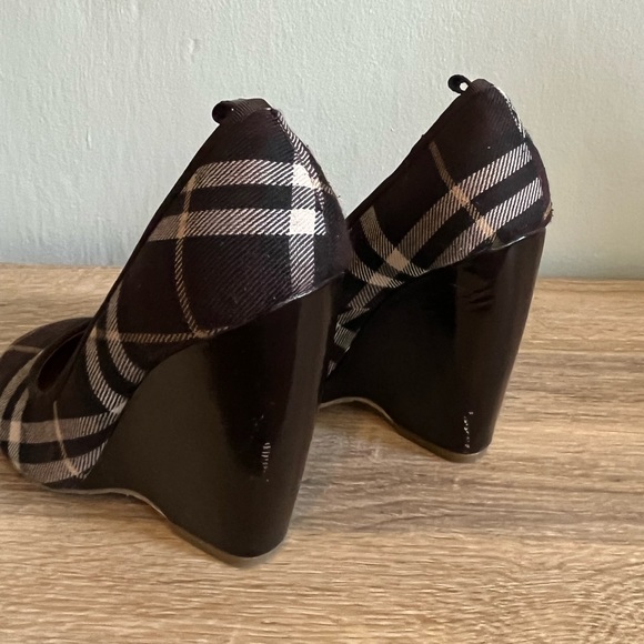 Sam Edelman Plaid Wedges - 7.5 - Picture 5 of 6